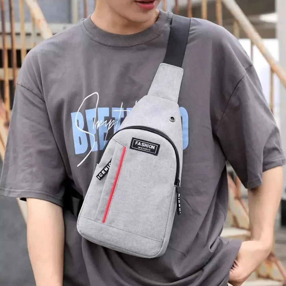 Waterproof Anti-Theft Crossbody Fanny Pack with USB Charging & Earphone Hook