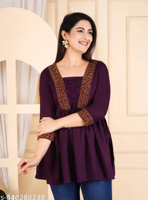 Embroidery top