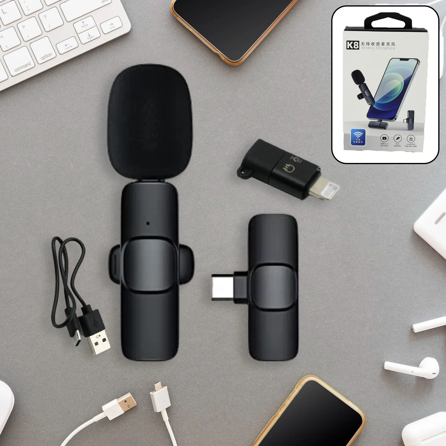 Mini Wireless Lapel Collar Microphone