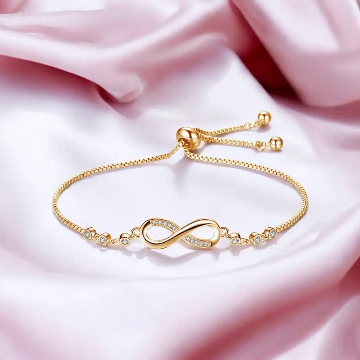 Nilu's Collection Copper Silver Charm Bracelet