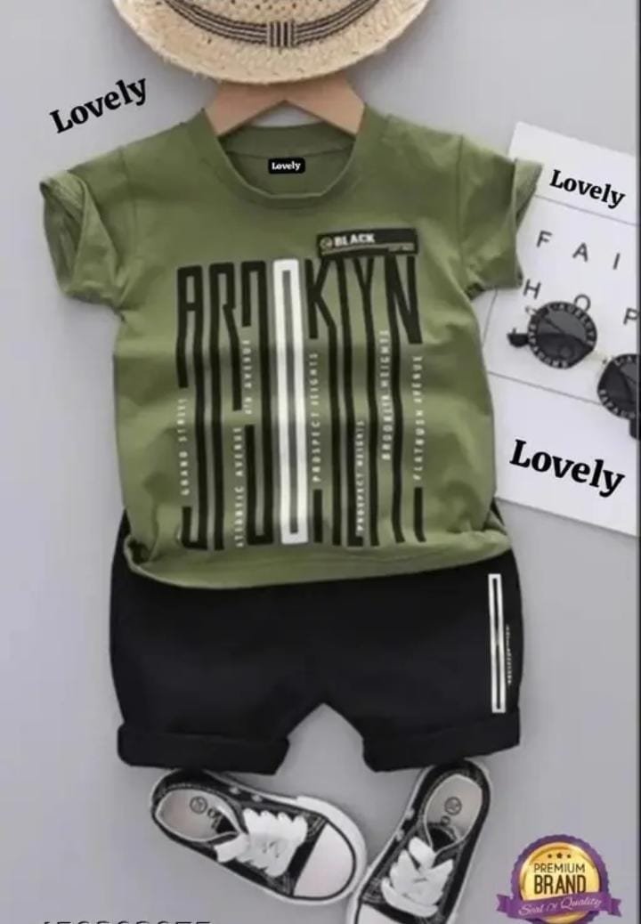 Kid royal t-shirt set for boys and girls