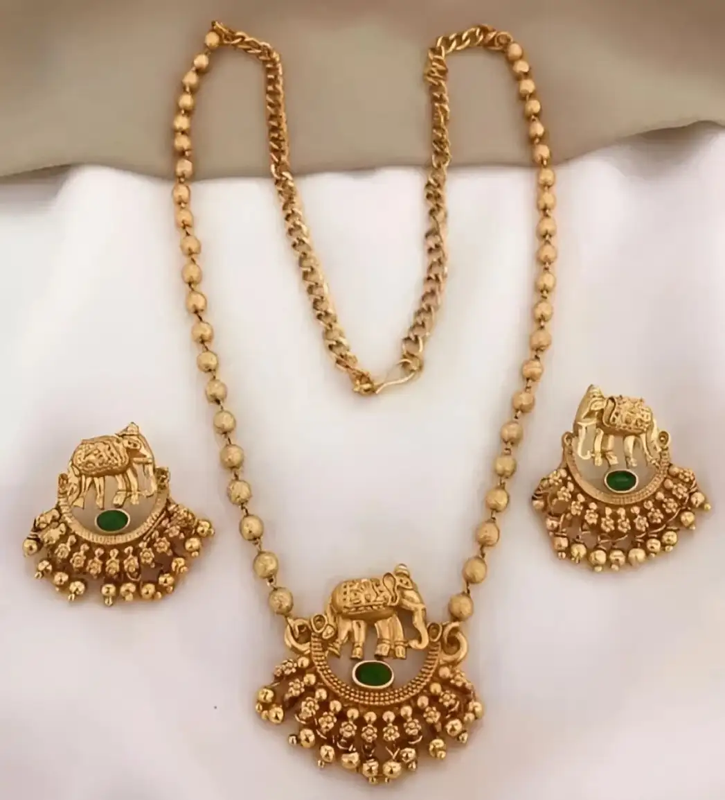 Copper Jewel Set (Green)