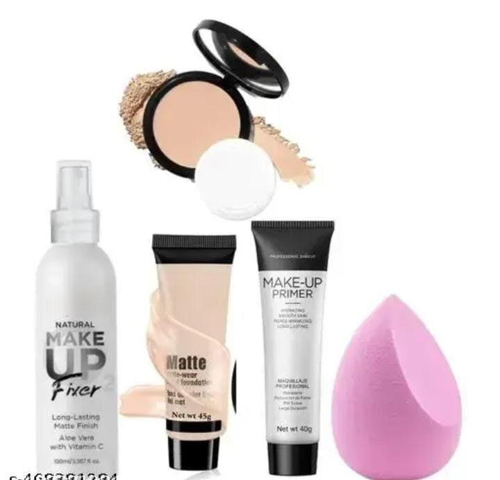Fixer,Primer,Foundation,Puff,Compact Powder
