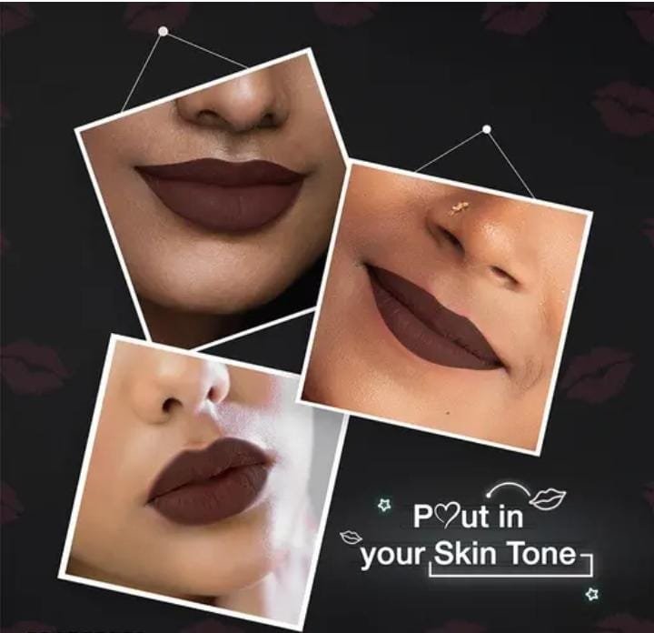 Dazller All Day Lipcolour|Moisturizing Kokum Butter|Non-Transfer & Smudge-proof|8hr stay|Liquid Lipstick for Women|DLC034 Avelana|6g|Brown|