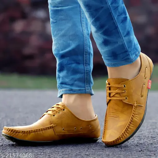 Stylish Men's Synthetic Brown Casual Shoes