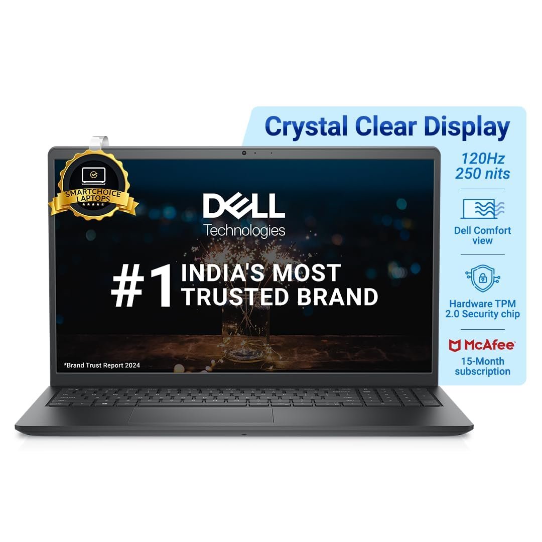 Dell 15 Thin & Light Laptop, Intel Core i5-1235U Processor/16GB DDR4 + 512GB SSD/Intel UHD