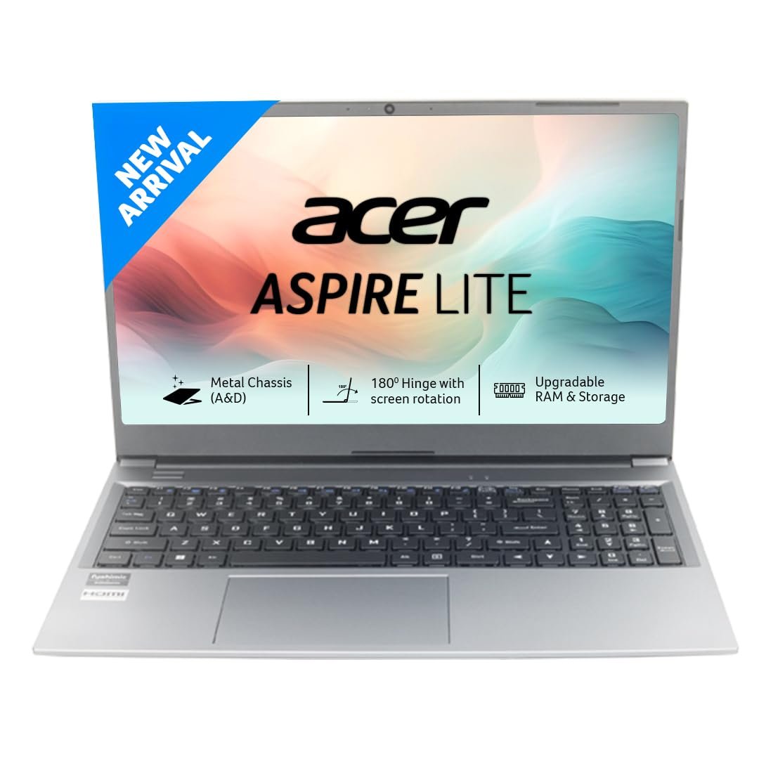 Acer Aspire Lite,13th Gen, Intel Core i3-1305U, 16GB RAM, 512GB SSD, Full HD, 15.6"/39.62cm