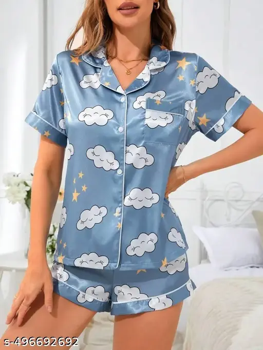TRENDY WOMEN SHORT NIGHT SUIT AND NIGHTDRESS | PERFECT FOR WOMEN AND GIRLS.