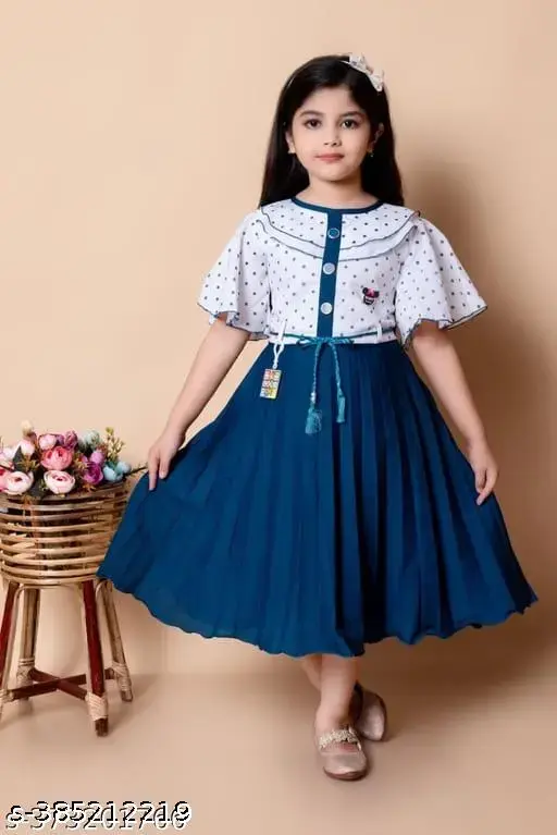 new partywear printed girl Frock & Dresses