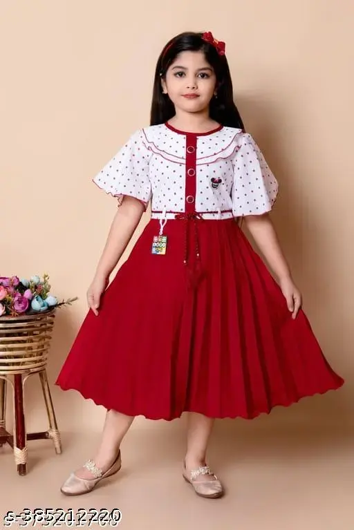 new partywear printed girl Frock & Dresses