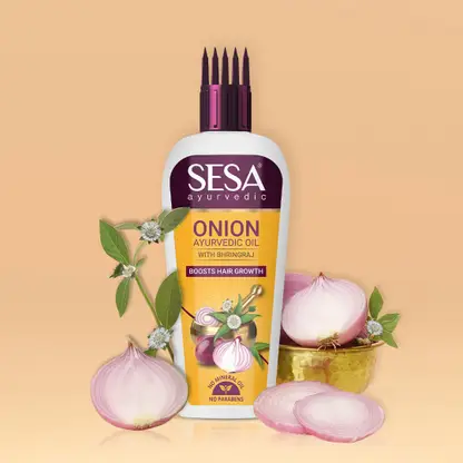 SESA Ayurvedic Onion Hair Oil for Hair Growth and Prevents Hairfall Hair Oil 