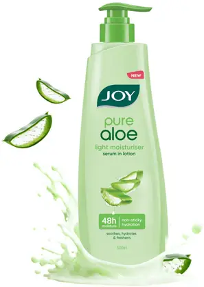 Joy Pure Aloe Light Moisturising Serum Body Lotion | 48Hr Moisturization