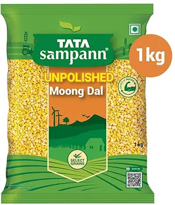 Tata Sampann Organic Moong Dal (Split)  (1 kg)